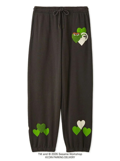 [SESAME STREET×CPD HOOME meets GELATO PIQUE] Cotton French Terry Print Long Pants gelato pique