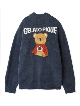 Men's Baby Moco Hero Bear Jacquard Cardigan - view 4