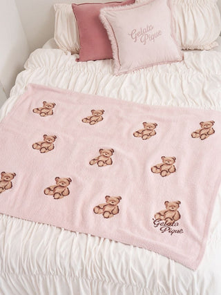 [Sleep] Baby Moco Bear All-over Jacquard Blanket - view 4