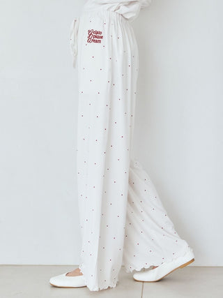 Hot Fabric Rayon Dot Pants