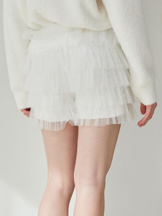 [Valentine] Heart Tulle Shorts