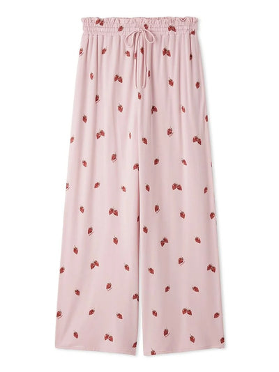 Strawberry Rayon Cut-and-sew Pants gelato pique