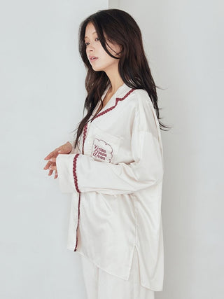 Satin Shirt With Lace