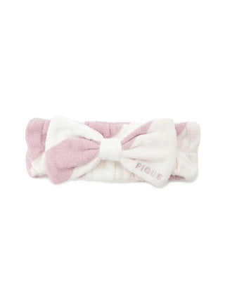 Gelato Pique Smoothie Three-Color Stripe Headband in pink