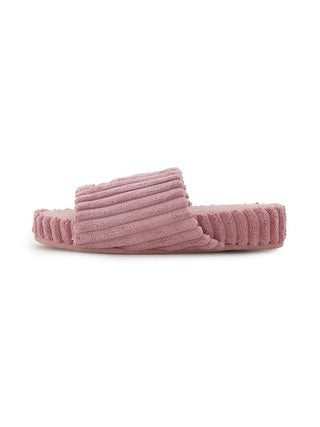 Wide Rib Knit Room Shoes