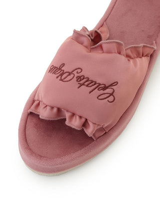 Satin Frill Room Shoes