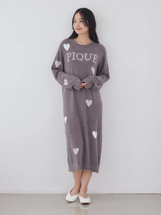 Hot Smoothie Heart Jacquard Dress - view 5