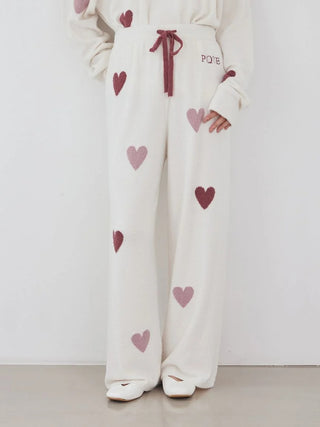Hot Smoothie Heart Jacquard Pants - view 5