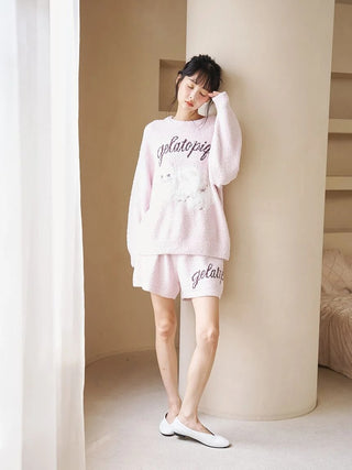 Baby Moco Cat Jacquard Shorts - view 6
