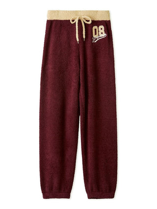 Gelato Pique Baby Moco Sporty Jacquard Pants in red, front view