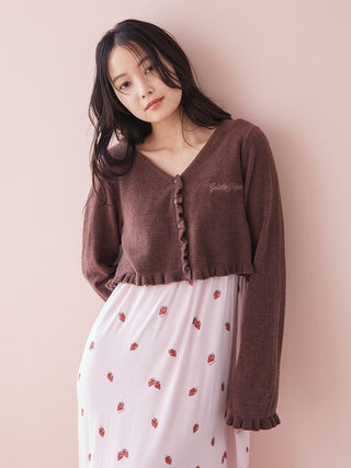 Airy Moco Frill Cardigan
