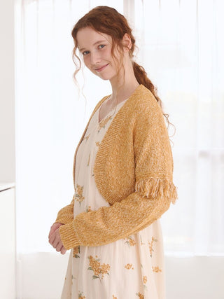 [Coming Soon] Melange Moco Fringe Bolero - view 5