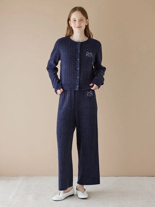 Smoothie Aran Pattern Cardigan - view 20