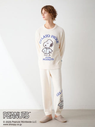 [PEANUTS] Men's Original Art Jacquard Pullover & Pants Set