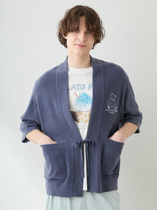 Men's Cool Smoothie Lite Bear Jacquard Cardigan