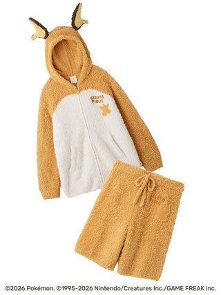 Orange Gelato Pique 【Pokémon】【Men’s】Gelato Raichu Hoodie & Shorts Set, front view