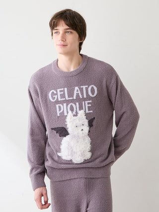 [HALLOWEEN] Men's Night Parade Dogs Jacquard Pullover - view 5