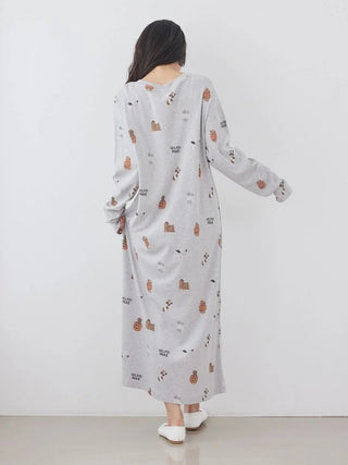 [HALLOWEEN] Night Parade Dogs Prints Dress - view 4