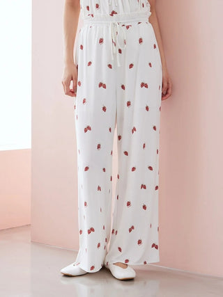 Strawberry Rayon Cut-and-sew Pants