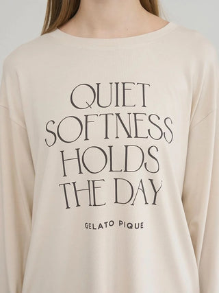 Cool Rayon Logo Printed Long Sleeved T-shirt