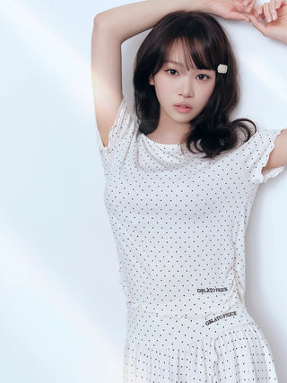 Cool Rayon Gathered T-shirt