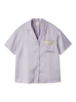 Cool Satin Lace Shirt