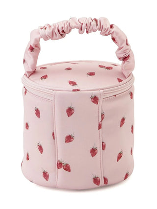 Strawberry Printed Vanity Case