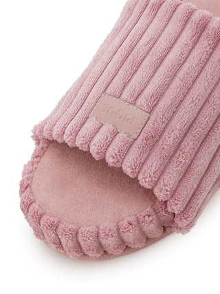 Wide Rib Knit Room Shoes