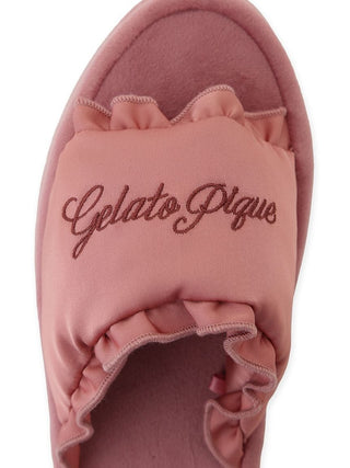 Satin Frill Room Shoes