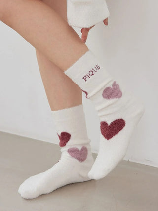 Hot Smoothie Heart Jacquard Socks - view 10