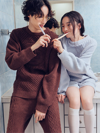 [Valentine] Airy Moco Aran Shorts