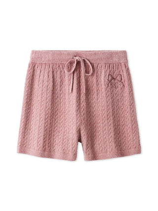 Gelato Pique Smoothie Aran Pattern Shorts in pink
