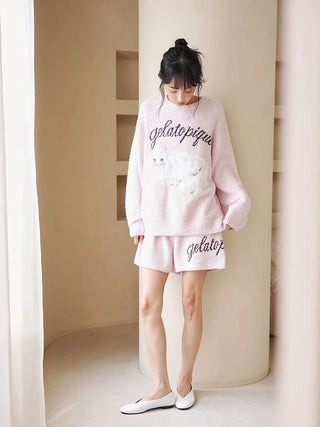 Baby Moco Cat Jacquard Shorts - view 7
