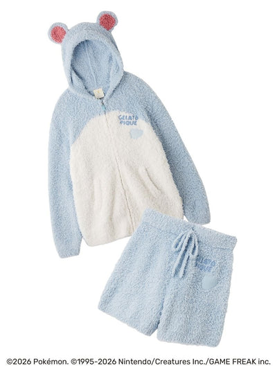 【Pokémon】Gelato Marill Hoodie & Shorts Set gelato pique