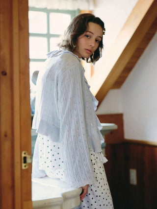 Mouillé Ruffle Cardigan - view 5