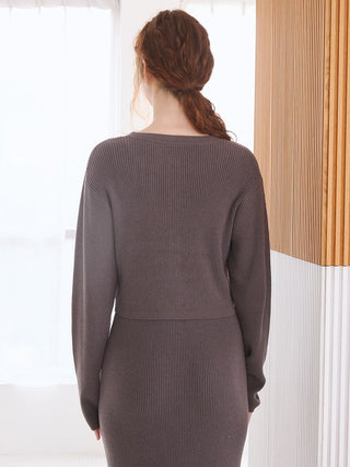 Smoothie Fine-ribbed Short-sleeve Cardigan