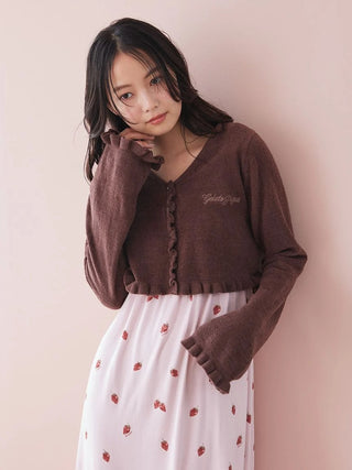 Airy Moco Frill Cardigan