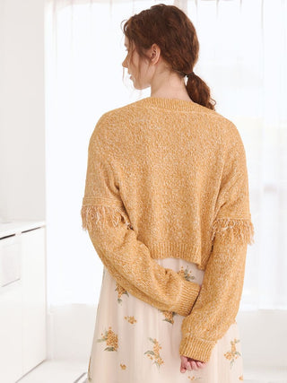 [Coming Soon] Melange Moco Fringe Bolero - view 6