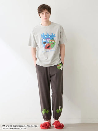 [SESAME STREET×CPD HOOME meets GELATO PIQUE] Cotton French Terry Print Long Pants - view 3