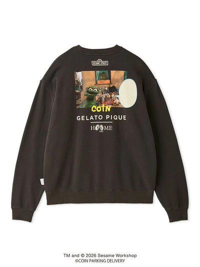 [SESAME STREET×CPD HOOME meets GELATO PIQUE] Cotton French Terry Print Pullover gelato pique