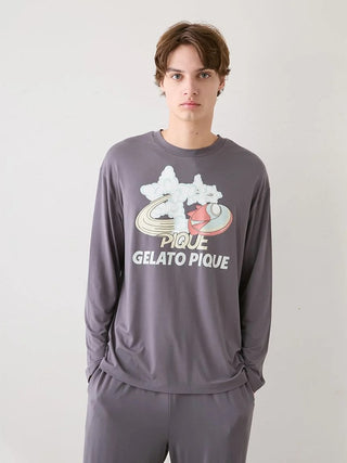 Men's Spaceship One-point Printed Long-sleeve T-shirt - view 6