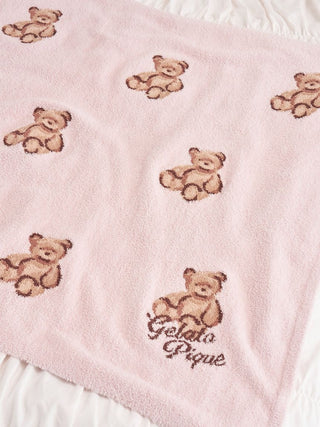 [Sleep] Baby Moco Bear All-over Jacquard Blanket - view 6