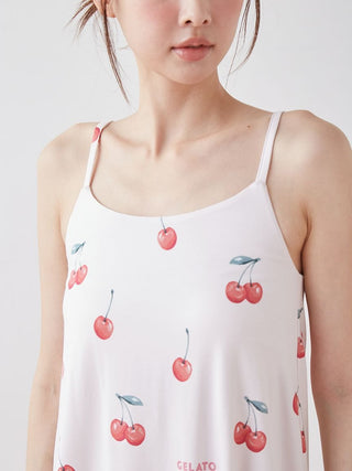 Cool Rayon Fruits Camisole With Built-in Bra