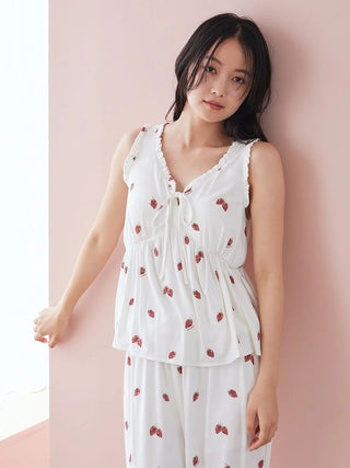 Strawberry Tank-top With Built-in Bra