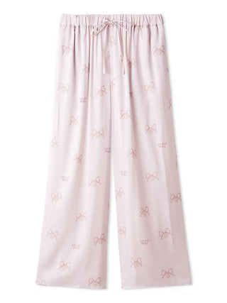 Gelato Pique Ribbon Satin Pants in pink