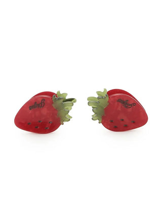 Strawberry Mini Hair Clips Set