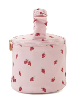 Strawberry Printed Vanity Case