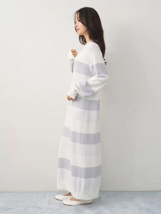 Smoothie Three-Color Stripe Dress - view 6