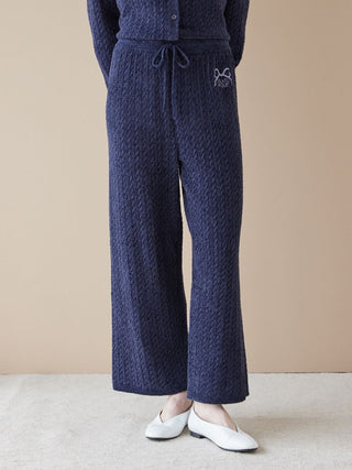 Smoothie Aran Pattern Pants - view 6