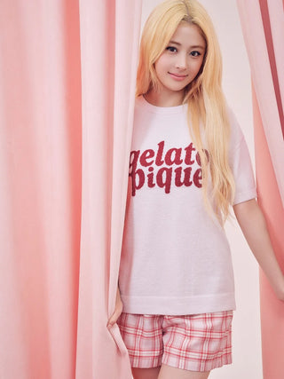 Smoothie Logo Jacquard Short-sleeve Pullover